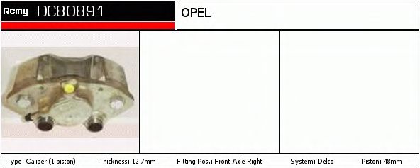 Тормозной суппорт DELCO REMY DC80891