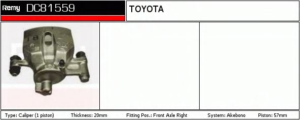 Тормозной суппорт DELCO REMY DC81559