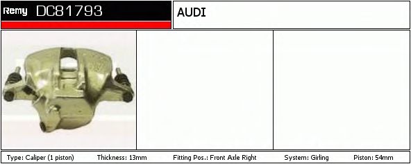 Тормозной суппорт DELCO REMY DC81793