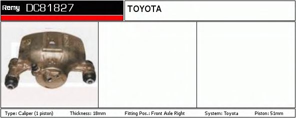 Тормозной суппорт DELCO REMY DC81827