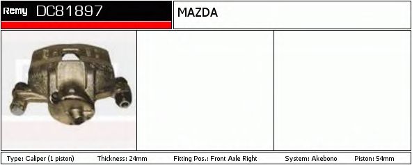 Тормозной суппорт DELCO REMY DC81897