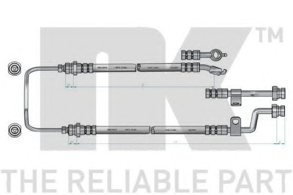 Тормозной шланг NK 853514
