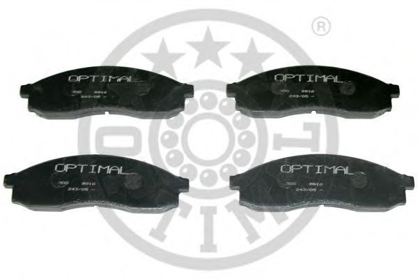 Комплект тормозных колодок, дисковый тормоз OPTIMAL 9916