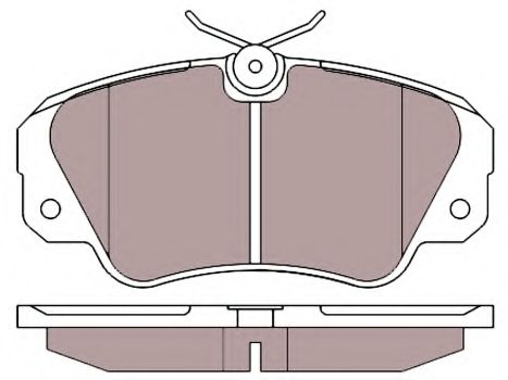 Комплект тормозных колодок, дисковый тормоз MAPCO 6460