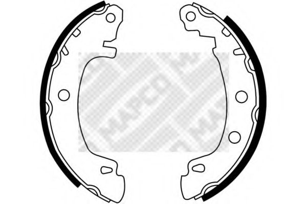Комплект тормозных колодок MAPCO 8129