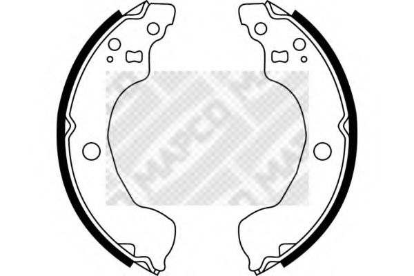 Комплект тормозных колодок MAPCO 8530