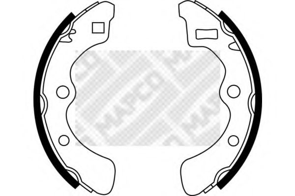 Комплект тормозных колодок MAPCO 8536