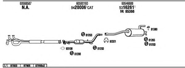 Система выпуска ОГ FONOS AR30036