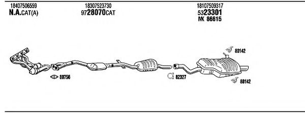 Система выпуска ОГ FONOS BWH16326