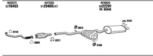 Система выпуска ОГ FONOS FIT12040