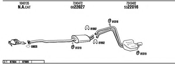 Система выпуска ОГ FONOS FO31535