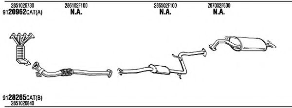 Система выпуска ОГ FONOS KIH17947AB