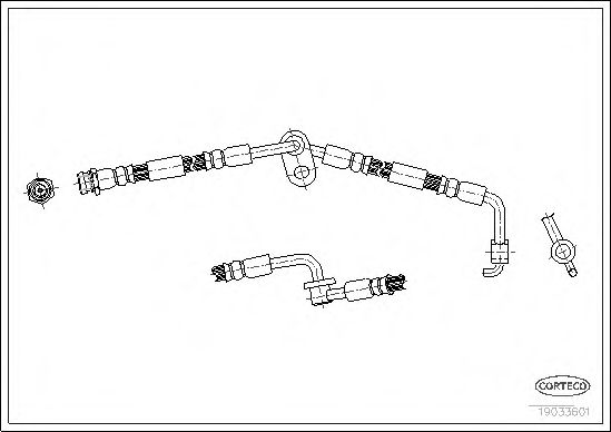Тормозной шланг CORTECO 19033601