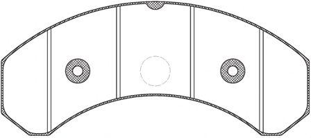 Комплект тормозных колодок, дисковый тормоз REMSA JCA 825.20