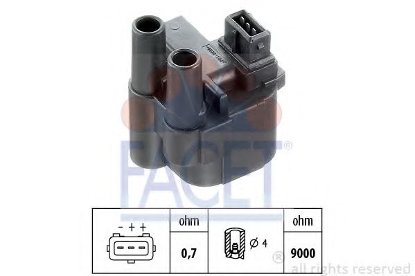 Катушка зажигания FACET 9.6276