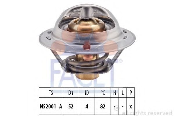 Термостат, охлаждающая жидкость FACET 7.8229S