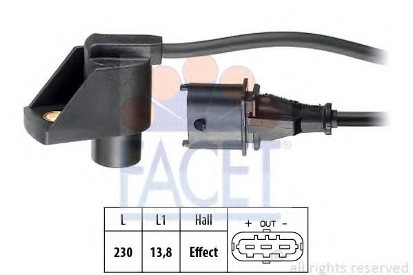 Датчик, положение распределительного вала FACET 9.0331