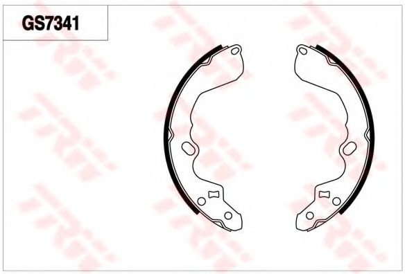Комплект тормозных колодок TRW GS7341