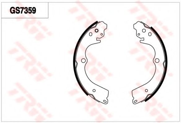 Комплект тормозных колодок TRW GS7359