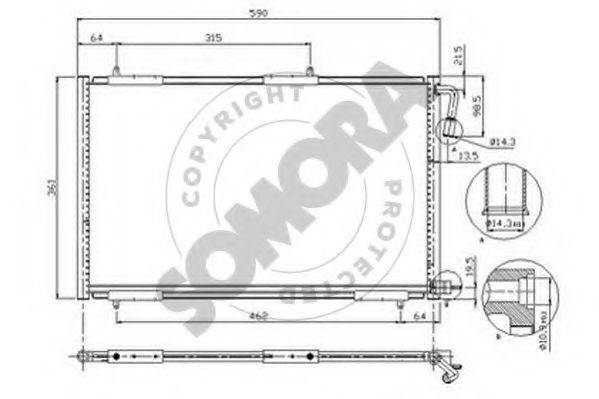 Конденсатор, кондиционер SOMORA 221360A