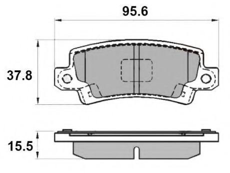 Комплект тормозных колодок, дисковый тормоз NATIONAL NP2211