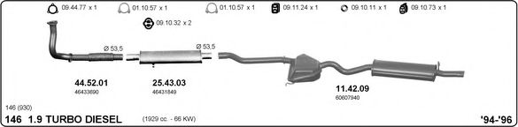 Система выпуска ОГ IMASAF 502000132