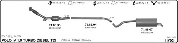 Система выпуска ОГ IMASAF 587000326