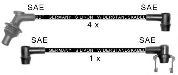 Комплект проводов зажигания BBT ZK1575