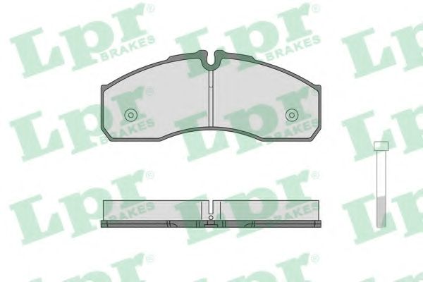 Комплект тормозных колодок, дисковый тормоз LPR 05P1462