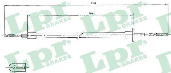 Трос, управление сцеплением LPR C0051C