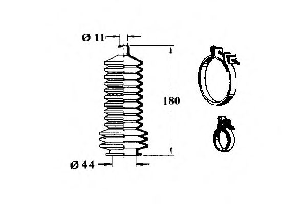 Комплект пылника, рулевое управление OCAP 0903204