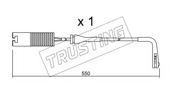 Сигнализатор, износ тормозных колодок TRUSTING SU.092