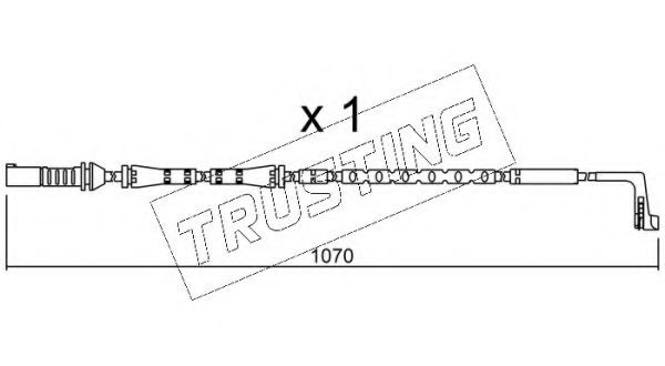 Сигнализатор, износ тормозных колодок TRUSTING SU.285