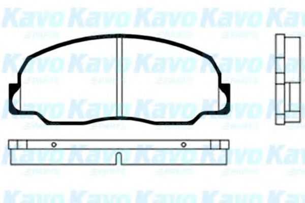 Комплект тормозных колодок, дисковый тормоз KAVO PARTS BP-1502