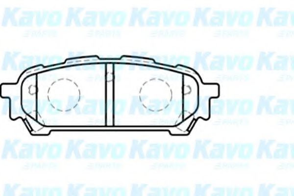 Комплект тормозных колодок, дисковый тормоз KAVO PARTS BP-8019