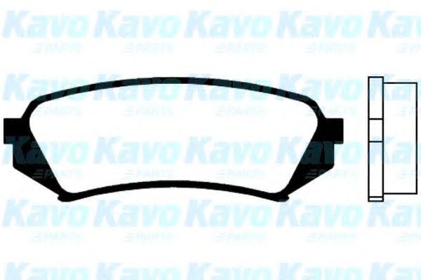 Комплект тормозных колодок, дисковый тормоз KAVO PARTS BP-9058