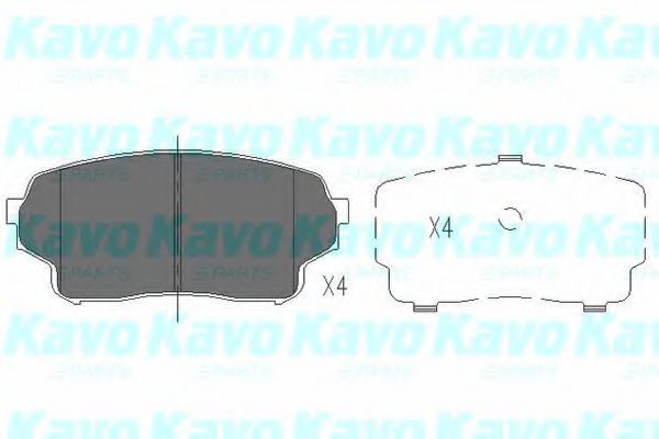 Комплект тормозных колодок, дисковый тормоз KAVO PARTS KBP-8511