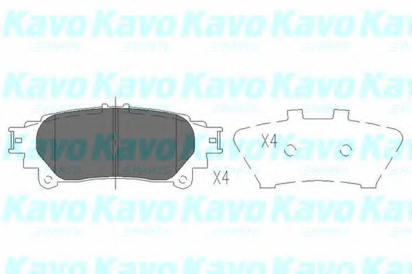 Комплект тормозных колодок, дисковый тормоз KAVO PARTS KBP-9111