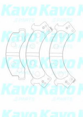 Комплект тормозных колодок, дисковый тормоз KAVO PARTS BP-3518