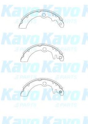 Комплект тормозных колодок KAVO PARTS BS-8937