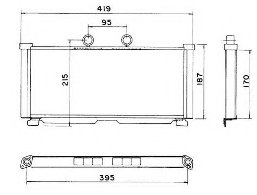 Радиатор, охлаждение двигателя NRF 52014