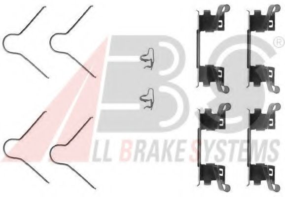 Комплектующие, колодки дискового тормоза A.B.S. 1254Q