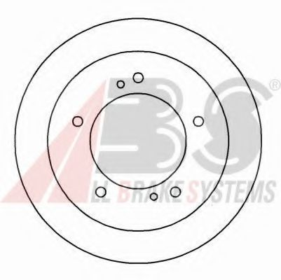 Тормозной диск A.B.S. 15988 OE