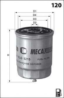 Топливный фильтр MECAFILTER ELG5304
