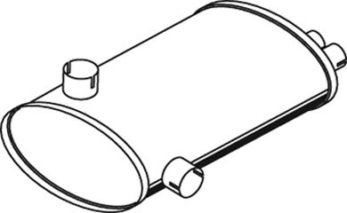 Средний / конечный глушитель ОГ ZARA 8825