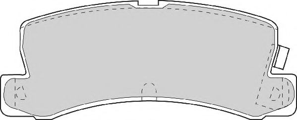 Комплект тормозных колодок, дисковый тормоз NECTO FD6634A
