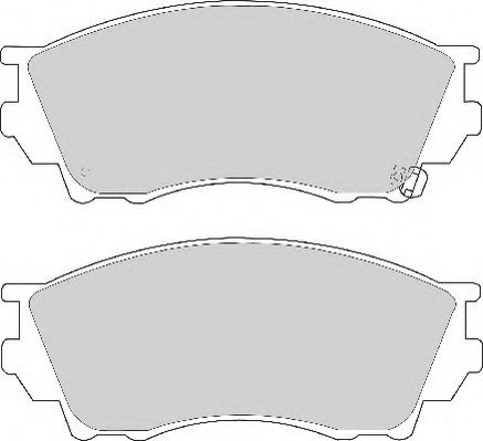 Комплект тормозных колодок, дисковый тормоз NECTO FD6829A