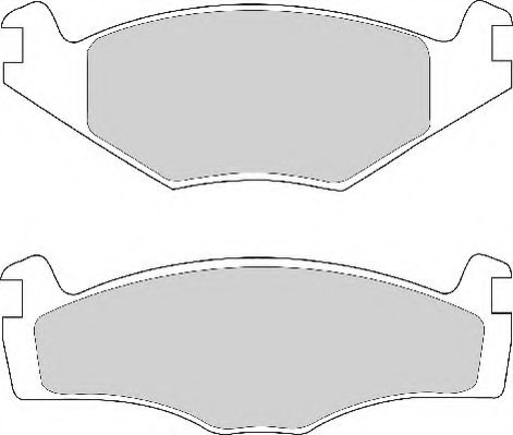 Комплект тормозных колодок, дисковый тормоз NECTO FD4154A