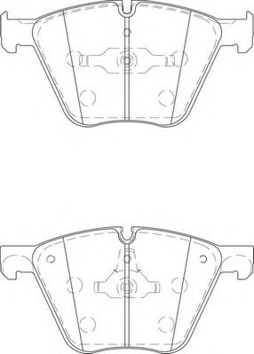 Комплект тормозных колодок, дисковый тормоз NECTO FD7451A