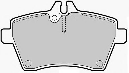 Комплект тормозных колодок, дисковый тормоз NECTO FD7051A